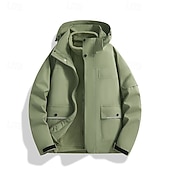levne Fleece a 3 v 1 bundy-Pánské Rüzgarlık Dağcı Ceketi Bunda 3 v 1 Zima Venkovní Slátanina Zahřívací Vrchní část oděvu Černá Bílá Zelená Khaki Kávová