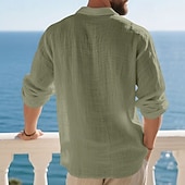 Herre Linskjorte Golf skjorte Arbeid Avslappet Knaphul Langermet Grunnleggende Moderne عادي Knapper Vår Høst Normal Svart Hvit Navyblå Kakifarget Militærgrønn Lyseblå Linskjorte billige Herre Klassisk Polo-Herre Linskjorte Golf skjorte Arbeid Avslappet Knaphul Langermet Grunnleggende Moderne عادي Knapper Vår Høst Normal Svart Hvit Navyblå Kakifarget Militærgrønn Lyseblå Linskjorte