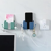 voordelige Opslag &amp; Organisatie-4 stuks afstandsbediening voor mobiele telefoon, wandhouder, opbergdoos voor afstandsbediening van airconditioning en tv zonder boren, opbergrek voor afstandsbediening in de badkamer