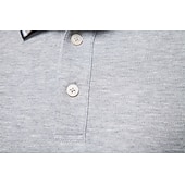 abordables Polo Élite para Hombres-Hombre Polo Trabajo Negocio Cuello Vuelto Manga Larga Ocio Cómodo Plano Bloque de Color Puro Todas las Temporadas Ajuste regular Rojo rubí Negro Blanco Azul Marino Oscuro Gris claro Verde Ejército