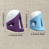 olcso varrás és kötés és horgolás-4 db varrógyűszű, szilikon ujjvédők kézi varráshoz, hímzéshez, keresztszemes hímzéshez és barkácsoláshoz, csúszásmentes gyűszű ujjvédők varróeszközökhöz