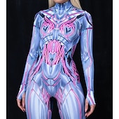 tanie Z nadrukiem-Wzorzyste garnitury Zentai Kostium Cosplay Body Drukowanie Strój karnawałowy Kombinezon zentai Męskie Damskie Dla chłopców seksowny kostium Halloween Kostium na Spektakl Impreza Bal maskowy Dla