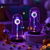 abordables Éclairage de Props d&#039;Halloween-Décoration d&#039;Halloween à LED alimentée par batterie, lumière de fête, globes oculaires lumineux d&#039;horreur et lumières d&#039;ambiance festives pour une utilisation intérieure et extérieure, décorations de