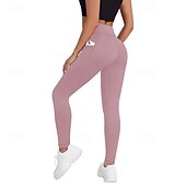 economico Pantaloni skinny da donna-Per donna Pantaloni Eleganti Pantaloncini anti sfregamento Streetwear Casual Lunghezza intera Vita Alta Semplice Tasca Elastico in vita Taglio alto Confortevole Streetwear Ferie Abbigliamento