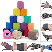 economico Cura Personale &amp; Salute-fasce elastiche sportive autoadesive colorate, fasce di supporto flessibili per ginocchia, dita, caviglie, polsi, spalle e articolazioni, protezione muscolare e prevenzione degli infortuni