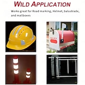 baratos Equipamento de Camping-Fita refletiva dot-c2 de alta visibilidade - 1 adesivo de advertência de segurança à prova d&#039;água e resistente para visibilidade noturna e cuidado com perigos, ideal para reboques, caminhões,