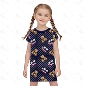 billige Jentekostymer-Inspirert av koreansk idol Popstjerne T-skjorte Pyjamas Fancy dress Virtuelt idol Film-Cosplay for Jente Barne Halloween Karneval Ytelse Comic Con Anime-messe