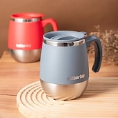 economico Utensili e gadget da cucina-Bicchiere da caffè isolato in acciaio inossidabile da 16,91 once con coperchio – tazza sottovuoto a doppia parete per bevande calde &amp;bevande fredde, perfette per la casa, l&#039;esterno, il campeggio e
