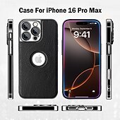 お買い得  iPhone用ケース-電話 ケース 用途 iPhone 16 15 14 Pro Max Plus 13 Pro Max バックカバー ワイヤレス充電をサポート 耐衝撃 レトロ風 TPU PUレザー
