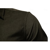 economico Camicie Elite da Uomo-Per uomo Camicia Blu marino scuro Marrone Verde militare Manica Lunga Semplice Colletto a Camicia Scuola Formale Bottoni Abbigliamento Elegante Vintage Cool Quotidiano