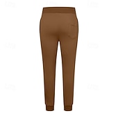 economico Pantaloni della tuta-Per uomo Pantaloni in Pile Pantaloni da tuta Joggers Pantaloni invernali Pantaloni Coulisse Tasca Elastico in vita Semplice Comodità Caldo Sport all&#039;Aperto Quotidiano Moda Casual Nero Giallo