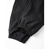 preiswerte Cargohosen-Herren Cargo-Hosen Jogginghose Hose Kordelzug Elastischer Bund Druck Cartoon Lächelndes Gesicht Komfort Sport im Freien Täglich Mode Lässig Schwarz Mikroelastisch