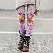 Per donna Pantaloni Leggings Leggings comodi Streetwear Casual Lunghezza intera Vita Alta Stampe Grafiche Elastico in vita Stampato Traspirabilità Confortevole Elasticizzato Vacanza Streetwear economico -Per donna Pantaloni Leggings Leggings comodi Streetwear Casual Lunghezza intera Vita Alta Stampe Grafiche Elastico in vita Stampato Traspirabilità Confortevole Elasticizzato Vacanza Streetwear