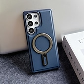 Phone Case For Samsung Galaxy S25 S25 Edge S24 S24 FE S23 Ultra Plus S22 Plus  Ultra Back Cover Magnetic Kickstand Shockproof Retro TPU PU Leather cheap Samsung Cases-Phone Case For Samsung Galaxy S25 S25 Edge S24 S24 FE S23 Ultra Plus S22 Plus  Ultra Back Cover Magnetic Kickstand Shockproof Retro TPU PU Leather