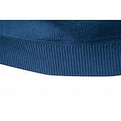 halpa Miesten Elite Neuleet ja Cardiganit-Miesten Pusero Neuloa Tavalliset topit Puolet vetoketjusta Tavallinen Pystykaulus Tyylikäs Aja sivuun Koulu Loma Vaatetus Kevät Syksy Musta Tumma laivastonsininen S M L