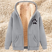 abordables Sweat à capuche en polaire-Homme Sweat à capuche zippé intégral Sweat à capuche zippé Veste en Polaire Sweat à capuche en polaire Abricot Noir Vin Rouge Bleu À capuche Uni Impressions Graphiques Patte Fermeture éclair Avec