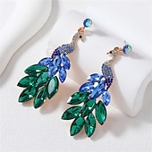 abordables Boucles d&#039;oreilles-Boucle d&#039;Oreille Créoles Le style rétro Poire Goutte ancien Mode Déclaration Des boucles d&#039;oreilles Bijoux Rose foncé / Turquoise / Rose clair Pour Mariage Soirée Fête 1 Paire