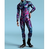 お買い得  男性用コスチューム-カーニバルコスチューム フルボディスーツ 柄全身タイツ コスプレ衣装 ボディスーツ プリント セクシーコスチューム ハロウィーン 男性用 女性用 男の子 コスチューム のために パーティー 性能 マスカレード 子供用 成人