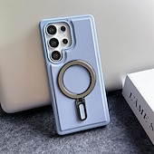 Phone Case For Samsung Galaxy S25 S25 Edge S24 S24 FE S23 Ultra Plus S22 Plus  Ultra Back Cover Magnetic Kickstand Shockproof Retro TPU PU Leather cheap Samsung Cases-Phone Case For Samsung Galaxy S25 S25 Edge S24 S24 FE S23 Ultra Plus S22 Plus  Ultra Back Cover Magnetic Kickstand Shockproof Retro TPU PU Leather