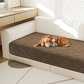billige Hundesofatrekk-Chenille Sofa Putepadding Vanntett Anti-Skli Kjæledyrvennlig Sofa Deksel Plush Myk Setebeskytter Vaskbar Anti-Flekk Sofa Pad Stue
