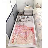 abordables Tapis et carpettes-tapis créatif en forme de dollar, tapis de sol au design monétaire pour la cuisine, la chambre, la table de chevet, l'entrée et la décoration de la maison