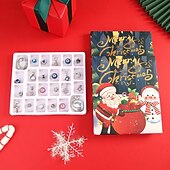 cheap Advent Calendar-Christmas Advent Calendar Bracelets 2025 for Girls, 24 Days DIY Jewelry Making Kit with 22 Charm Beads and 2 Adjustable Bracelets, Xmas Countdown Gift for Kids Teens Women