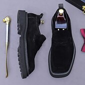 halpa Ensiluokkaiset nahkaiset loaferit-miesten naudannahkaiset mokkanahkaiset loaferit - klassiset business-rennot slip-on-pukukengät toimisto- ja juhlakäyttöön