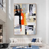 זול ציורי שמן-ציורי שמן מופשטים בעבודת יד עם טקסטורה על בד מודרני לקישוט חדר, תמונה לעיצוב הבית, ללא מסגרת, ציור לא מתוח, מינטורה