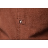 economico Camicie Elite da Uomo-Per uomo Camicia Blu marino scuro Marrone Verde militare Manica Lunga Semplice Colletto a Camicia Scuola Formale Bottoni Abbigliamento Elegante Vintage Cool Quotidiano