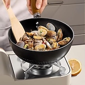 お買い得  調理器具-魚の鱗模様の平底ノンスティックパン。コーティングされていないノンスティックの家庭用調理パン。IH調理に最適。 &amp;ガスコンロ