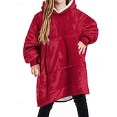 preiswerte Mädchen Daunen- und Parkajacke-Kinder Mädchen Kapuzensweatshirt Einfarbig Langarm Tasche Winter Streetwear Täglich Polyester Lässig Figurbetonter Schnitt
