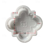 Недорогие Товары для дома-2 красивых пластиковых формы для большой бетонной плитки, бетонная форма для цемента, пластиковая форма для кирпича, бетонная форма для каменной плитки, для создания больших и маленьких замковых