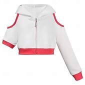 cheap Girls' Costumes-Zombie Nova Cheerleader Skirt Coat T-shirt Movie Cosplay Costume for Girls' Kid's Halloween Performance Halloween Masquerade