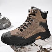 economico Stivali invernali e neve-stivali tattici invernali da uomo con fodera in pelliccia: caldi stivali da trekking militari impermeabili per la sopravvivenza all'aperto, il campeggio e il freddo