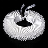 abordables Accesorios y más-Rococó Victoriano Renacimiento Cuello con volantes isabelino Noble Aristócrata Disfraz Unisexo Víspera de Todos los Santos Carnaval Rendimiento LARP Feria Ren Adultos Cuello Todas las Temporadas