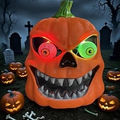 ieftine Iluminarea recuzitei de Halloween-1 buc mască de dovleac de groază de Halloween, 16 * 20 cm, machiaj strălucitor, amuzant, recuzită înfricoșătoare.