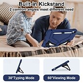 economico Cover per iPad-Tavoletta Custodie cover Per Apple iPad 10a 10,9&quot; Portatile Tracolla con supporto regolabile Armatura Gel di Silice PVC