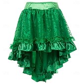 halpa Pohjat-Retro / vintage Punk &amp; goottilainen Steampunk Hameet Gootti tyttö Rimpsu Naamiaispuku Naisten Fantasia Steampunk Naamiaiset Rento / arki Aikuiset Hame