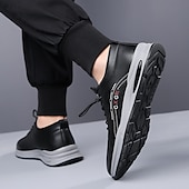 cheap Men's Sneakers-Men's White Athletic Sneakers with Arch Support – Lightweight Casual Walking Shoes for Daily Wear, Travel and Street Style