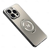 economico Cover per iPhone-telefono Custodia Per iPhone 17 Pro Max 17 Air 16 Pro Max Plus 15 Pro Max 14 Pro Max Copertura Posteriore con Supporto Magnetico Resistente agli urti Retrò Lega di Alluminio
