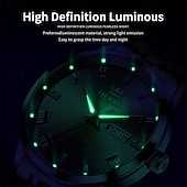 cheap Mechanical Watches-OLEVS Men's Automatic Mechanical Watch, Luxury Stainless Steel Business Dress Watch for Men, Self Winding Wristwatch with Day Date, Waterproof Luminous Diamond Roman Numerals Black Dial Gift Box