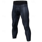 cheap Running Pants &amp; Tights-Men&#039;s Compression Pants Compression Tights Leggings Sports Baselayer 3D High Waist Bottoms Athleisure Gym Workout Fall Quick Dry Gym Basketball Athletic Regular Fit Sportswear Activewear Solid Colored
