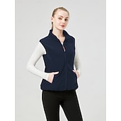 preiswerte Fleece &amp; 3 in 1 Jacken-Damen Wanderweste Fleeceweste Thermojacke Winter Draussen Anatomisches Design Frontreißverschluss Dicht Warm Oberteil Einfacher Schieber Vollreißverschluss Camping / Wandern / Höhlenforschung Reisen