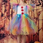 olcso Halloween jelmez lányoknak-joker bohóc pomni halloween jelmezek jelmez cirkusz farsangi jelmez cosplay gyerek lány karnevál mardi gras előadás buli színpad könnyű halloween jelmezek beöltöztetni