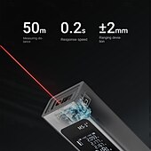billiga Testare och detektorer-Protap mini laseravståndsmätare lätt och bärbar LCD-skärm avståndsmätare ultralång batteritid lasertyp MS-1