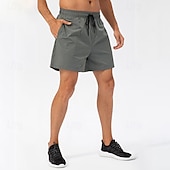 Недорогие Беговые шорты-Муж. Шорты для бега Тренировочные шорты С карманами Завышенная Нижняя часть Одежда для спорта и отдыха Для спортивного зала Тренировка Быстровысыхающий Легкость Тренажерный зал Баскетбол Спортивная