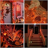 levne Solární řetězec světla-2 ks 10M/33FT 100 LED Korálky Venkovní IP44 Voděodolné Solární Fairy Světelný Řetěz Halloween Svatební Valentýna Dvůr Trávník Zahrada Festivalová Atmosféra Dekorace Měděný Drát Světlo