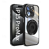 cheap iPhone Cases-Phone Case For 16 15 14 Pro Max 13 Pro Max Back Cover Magnetic Kickstand Shockproof Retro TPU