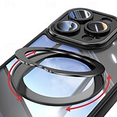 Недорогие Чехлы для iPhone-телефон Кейс для Назначение iPhone 17 Pro Max 17 Air 16 15 14 Pro Max 13 Pro Max Кейс на заднюю панель Магнитный Откидная подножка Защита от удара броня ТПУ