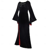 abordables Disfraces de mujer-Horror gótico Academia oscura Vestidos Disfraz Vestido llamativo Cosplay for Mujer Adultos Víspera de Todos los Santos Carnaval Rendimiento Fiesta Disfraces educativos